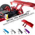 Miniatyrbild 4 av 5: RC Biltillbehör Metall Bakre Vinge För MJX Hyper Go 16207 H16PL Bakspoiler Vinge[D] Titanium