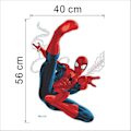 Miniatyrbillede 5 af 5: Spiderman Vægstickers 3D Effekt Stickers Værelses Dekoration Dekoration Kæmpe Genanbragbar Klæbende Vægsticker Børn Spiderman Vægstickers