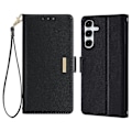 Miniatyrbillede 1 af 5: Læder Wallet Case med RFID-blokering og stativfunktion samt håndrem til Samsung Galaxy A26 5G - Grøn[D] Multicolor Black