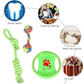 Miniatyrbilde 2 av 4: Hundesett med leker, 7 stk tauleker med ball, uforgjengelig tauleke for hunder, hundesett for valper, mellomstore og store hunder