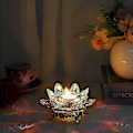 Miniatyrbillede 2 af 5: Krystal Lotus Teelysholder Lotus Petal Ønske Lysholder