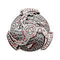 Miniatyrbillede 1 af 4: 7-i-1 Metal Terning Fidget Spinner Bærbar Vintage Kraftig Zinklegering Fingerspids Gyro Kompas Terning RPG Brætspil Rekvisit Fødselsdagsgave[D] Silver