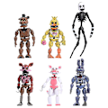 Miniatyrbilde 1 av 4: Sett med 6 Five Nights At Freddy's 2 Action Figures Leker Dukker For Julegaver Og Kaketopper[D]