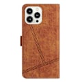 Miniatyrbillede 4 af 5: Syet Læder Telefonetui Til iPhone 16 Pro Max Brown