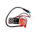 Miniatyrbilde 2 av 5: Dashbord for elektrisk scooter for LENZOD metall scooter, erstatningskretskort med tydelig datavisning Red