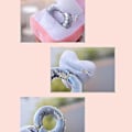 Miniatyrbillede 4 af 5: Kreativ Ringæske Plyslegetøj Kærlighed Diamant Ring Æske Fyldt Par Ring Overraskelsesgave Æske Frieri Hukommelse Bryllupsdag Gave Y