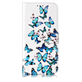 Miniatyrbilde 2 av 4: Marmor Lærtelefonveske For OnePlus 13 Little Blue Butterflies