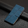 Miniatyrbilde 2 av 5: Sydd lærtelefonveske for iPhone 16 Pro Max Blue