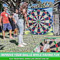 Pikkukuva 2 / 5: Golf Chipping -pelisetti, tarttuvat golf-/tikkaharjoittelumatot sisä- ja ulkokäyttöön lapsille ja aikuisille, 100 % uusi [D] 200cm