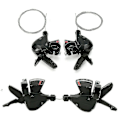 Miniatyrbild 3 av 5: För Shimano Sl-m310 3x8 Växlar Trigger Växelspak Växelreglage Cykling Mtb[D]