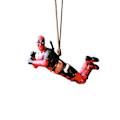 Pikkukuva 1 / 5: Deadpool-nukkekoriste Kaunis tyylikäs keinu-design Piirretty Koriste PVC Deadpool Auton roikkuva koriste Autoon