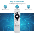 Miniatyrbild 4 av 5: Fjärrkontroll för röststyrning för / KM2 för KM2 för Android TV Box-fjärrkontroll med röststyrning-A1 [kk] White