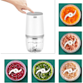 Pikkukuva 5 / 5: Mini-blenderit vauvalle, mini-elintarvikeprosessori, 300 ml vauvanblenderi, mini-sähköinen hakkuri, mini-elintarvikeprosessori USB-latauksella, sähköinen blenderi vauvoille