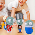 Miniatyrbilde 1 av 5: Actionfigur Søt Zombie Chomper Peashooter Melon-pult Modell Brannleketøy Ornament Plants Vs. Zombies Metamorf Triade Mecha Modell C