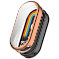 Miniatyrbild 1 av 5: För Xiaomi Smart Band 8/Mi Band 9/9 NFC Elektroplätering Fullt Skydd Skal TPU Klockram Fodral[D] Rose Gold