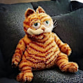 Miniatyrbilde 3 av 5: SSRGV 11,81 tommers stygg feit kattebamse, morsom bamse kattebamse bursdagsgave