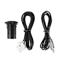 Pikkukuva 3 / 5: Auton stereon USB- ja AUX-kaapelisetti yhteensopiva Peugeot 206 207 307 308 407 408 508 607 Citroen C3 C4 C5 C6 yhteensopiva Rd43 Rd45 BOLU