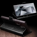 Miniatyrbilde 5 av 5: QIALINO Lommeboketui i ekte kuskinn til Samsung Galaxy S24 Ultra Folio Flip Cover - Brun