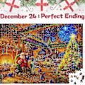 Miniatyrbild 3 av 4: Julkalender 2023 - Julpusslen med 1000 bitar - Tomtens pusselgåva, 100% ny