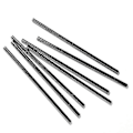 Miniatyrbilde 2 av 5: 500 stk Engangs Cocktail Sugerør 21/13cm Svart Lang Kort Bryllupsfest Utstyr[D] 21cm