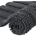 40×60 cm, grå ekstra absorberende bademåtte, mikrofiber chenille brusemåtte, maskinvaskbar Gris 0.3 kg