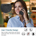 Miniatyrbillede 5 af 5: Læder Magnetisk Lukning Etui med Flip Wallet Støttefunktion Cover til [D] Black Samsung Galaxy A6 2018