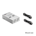 Miniatyrbild 5 av 5: 2-i-1-utskriftsdelare med USB-switch, 2 portar, automatisk KVM-växling, splitter-hubb
