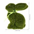 Miniatyrbillede 3 af 5: Påskehare Dekoration Grøn Flocked Kanin Have Statue Kunstig Mos Dyrefigurer til Børnehave Bord Gård Hjem Indretning[YJD]