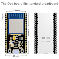 Pikkukuva 2 / 5: ESP32 ESP-32S NodeMCU-32S ESP-WROOM-32 Kehityskortti 2,4 GHz WiFi ja Bluetooth Dual Core Micr