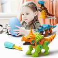 DIY Adskillelse Samling Dinosaur Legetøj Sæt Skrue Møtrik Kombination Samling Dinosaur Model Pædagogisk Legetøj[D] Random Color Centrosaurus