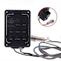 Miniatyrbild 3 av 5: Fishman 4-bands 301 EQ-tuner piezo mikrofon Presys Blend akustisk gitarr pickup preamp