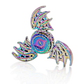 Miniatyrbild 4 av 5: Regnbågsfärgad metall finger spinner kullager spinner leksak vuxenleksaker för barn elektropläterad hybrid kullager fidget spinner roliga leksaker[D] A
