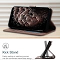 Pikkukuva 3 / 5: Nahkainen magneettisuljenta kotelo, jossa on läppälompakko ja jalustatoiminto [D] Brown Samsung Galaxy A6 2018