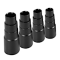Miniatyrbillede 3 af 5: 4 stk. Vakuumslange Adapter, Universal Vakuumslange Reducer Slange Adapter til Vakuumslange Slangeforbindelse black