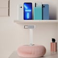 Miniatyrbillede 2 af 5: Justerbar Telefonvinkel Plys Pude Telefonholder - Bærbar Holder til Skrivebord Seng Sofa Green C