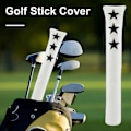 Miniatyrbild 4 av 5: Golf Alignment Stick Skydd Konstläder Vattentätt Golfklubbsfodral Hållare för Alignment Sticks[D] Red
