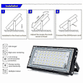 Miniatyrbilde 2 av 2: 50w Ip65 Vanntett Utendørs LED Flomlys[D] RGB