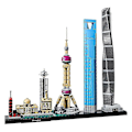 Miniatyrbilde 4 av 4: Verdensberømte Byarkitektur Skyline-samling Shanghai Byggeklosser Montering Klassisk Modellsett DIY Barn Klosser Lekegave