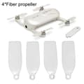 4 st/set Vita Lätta Vikbara Propellrar för Zerotech Dobby Pocket Drone (D) White