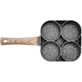 Miniatyrbillede 2 af 5: Non-stick stegepande, æg- og hamburgerpande, 4-huls