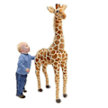 Pikkukuva 2 / 2: 60/70cm Pehmogiraffe-nukke Jättimäinen Suuri Täytetty Eläin Pehmeä Lasten Lelu[D] 60cm