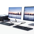 Miniatyrbild 2 av 5: 2-i-1-utskriftsdelare med USB-switch, 2 portar, automatisk KVM-växling, splitter-hubb