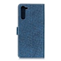 Pikkukuva 3 / 5: OnePlus Nord Retro -tekstuurinen nahkakotelo OnePlus Nord[D]:lle Blue