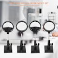 Miniatyrbild 3 av 4: Fysikaliskt optik experiment set Konvex lins Konkav lins Triangulärt prisma Planspegel Konvex spegel[D] Black