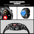 Miniatyrbillede 4 af 5: Ekg+ppg Smartwatch med Blodsukkermåling til Mænd, Blodtryk, Fitness, Pulsmåler, Børn, Kvinder