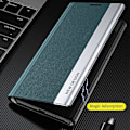 Miniatyrbillede 4 af 5: Electroplateret PU Læderetui med Stativ og Magnetisk Absorption til Oppo Find X5 Pro Black