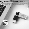 Miniatyrbild 3 av 5: USB 3.0 Flash Drive 1TB, Ultra Snabb Flashminne 1000GB Kompatibel Med Dator/Laptop, Bärbar Metall Tumme Drive 1TB Med Roterande Design