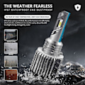 Miniatyrbilde 4 av 5: H15 LED Dagslys for Biler Frontlys 20000LM 80W for -/ /A180/- Q7 A6 A3/Golf 6 7 Silver