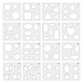Pikkukuva 1 / 5: Geometrinen sapluunamalli lasten mielikuvitukseen DIY-maalauskäsityöhön [D]