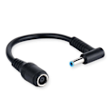 Miniatyrbillede 3 af 5: 1 stk 7,4 mm til 4,5 mm DC Strømoplader Konverter Adapterkabel til HP Dell